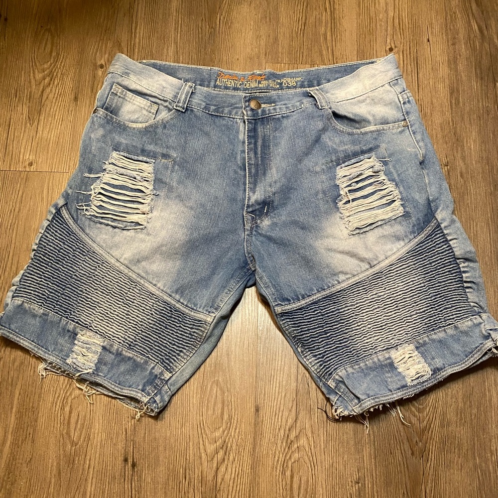 Jean shorts slim fitted